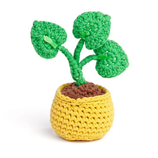 Free Bernat Crochet Mini Monstera Pattern
