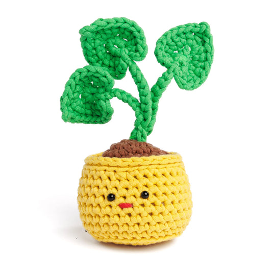 Free Bernat Crochet Mini Monstera Pattern
